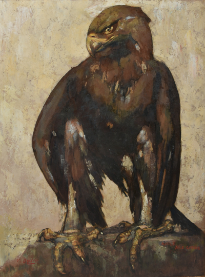 Paul JOUVE (1878-1973) - Aigle à l'aile cassée. 1927